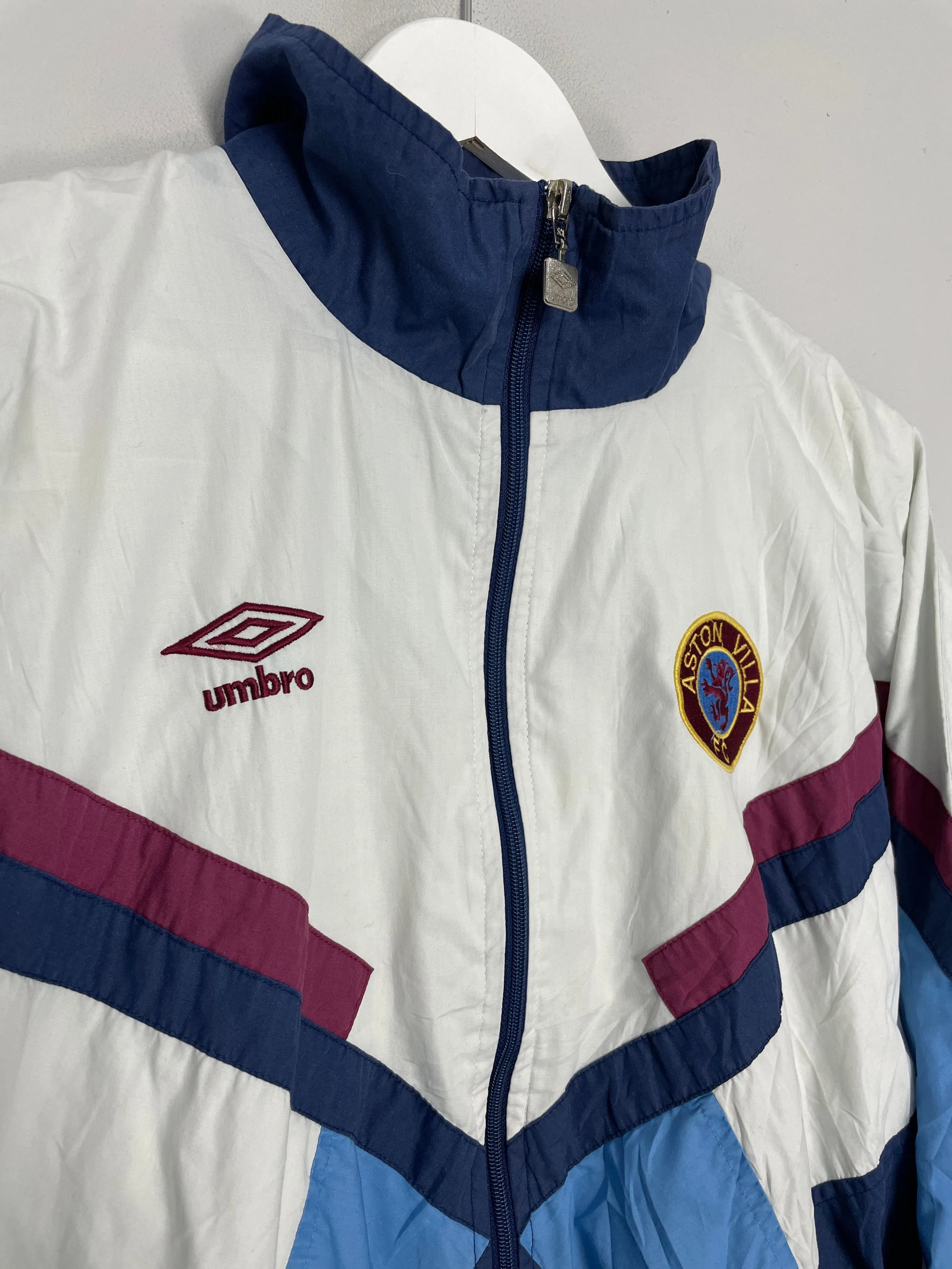 1990/92 ASTON VILLA TRACK JACKET (M) UMBRO