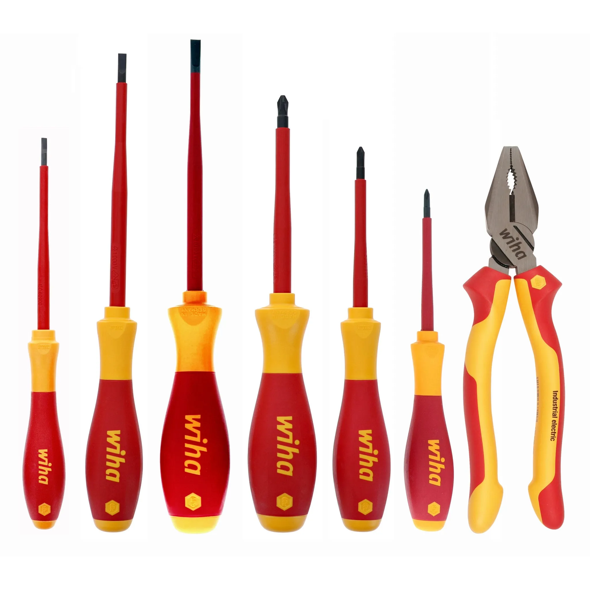 7 Piece Insulated SoftFinish Screwdriver and Combination Plier Set