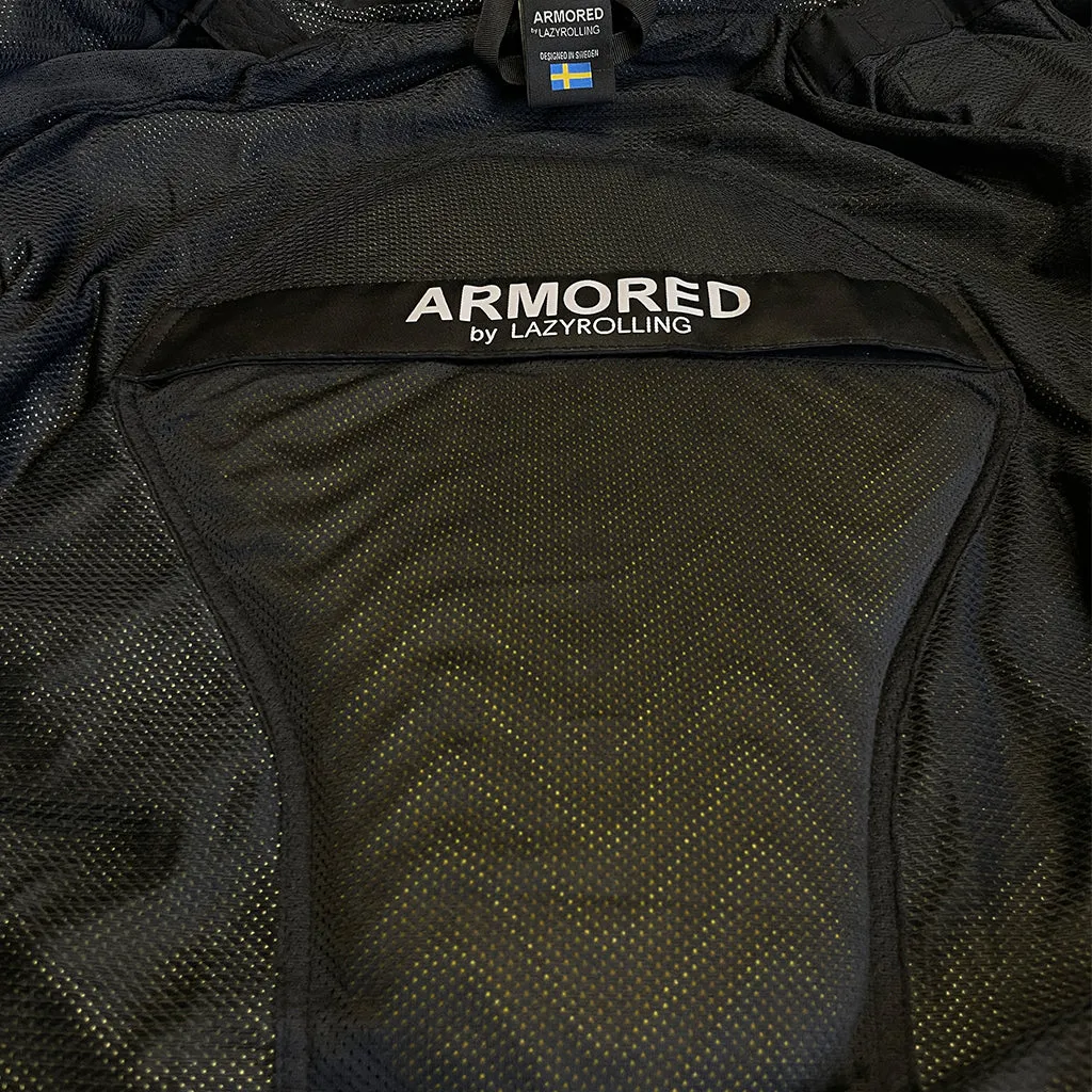 ARMORED BLACK ON BLACK REFLECTIVE JACKET