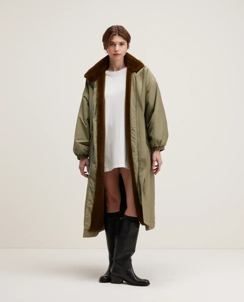 Bellerose Hosfo Jeep Green Long Coat