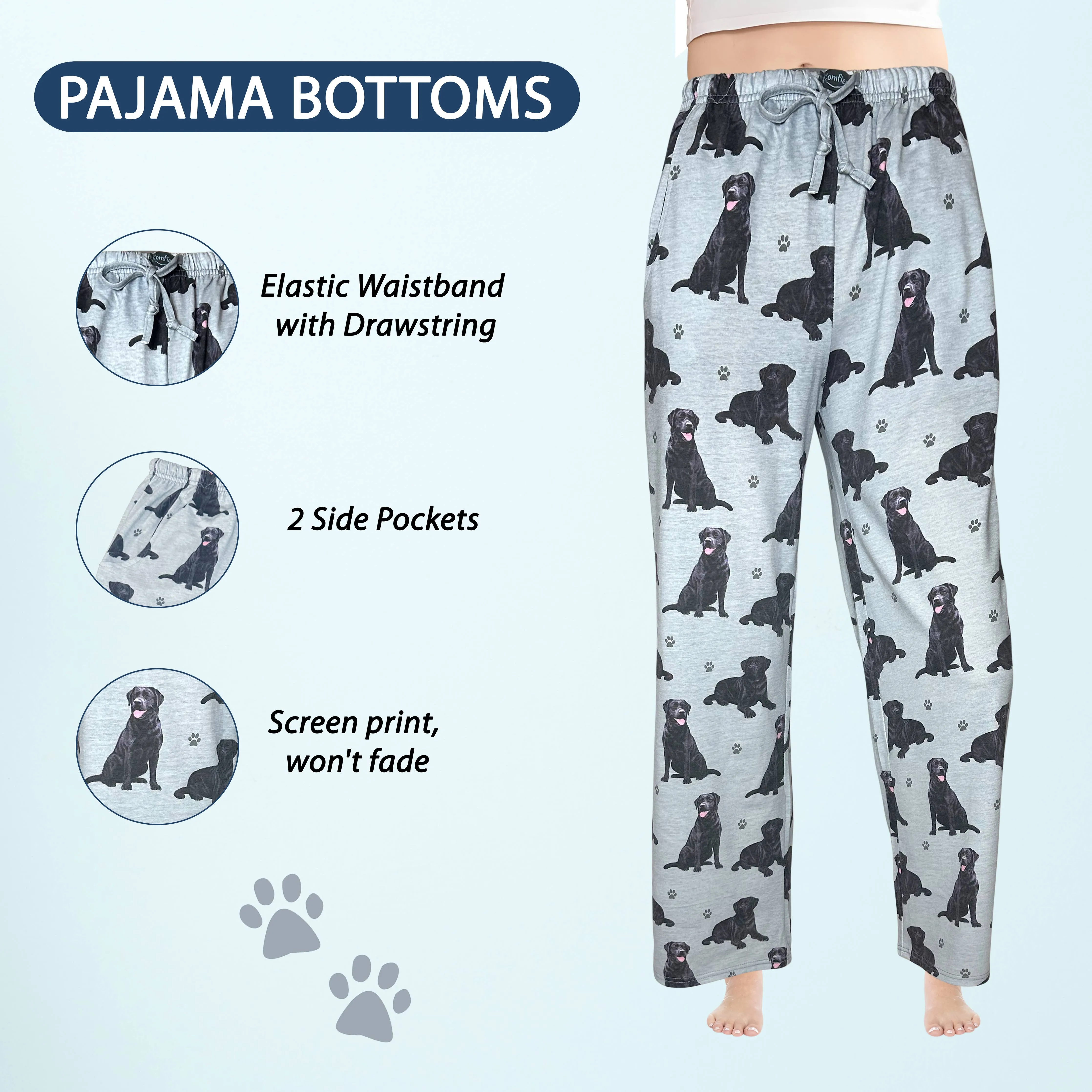 Black Labrador Pajama Pants