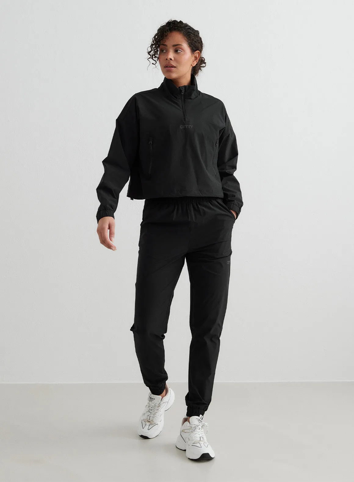 Black Windbreaker Pants