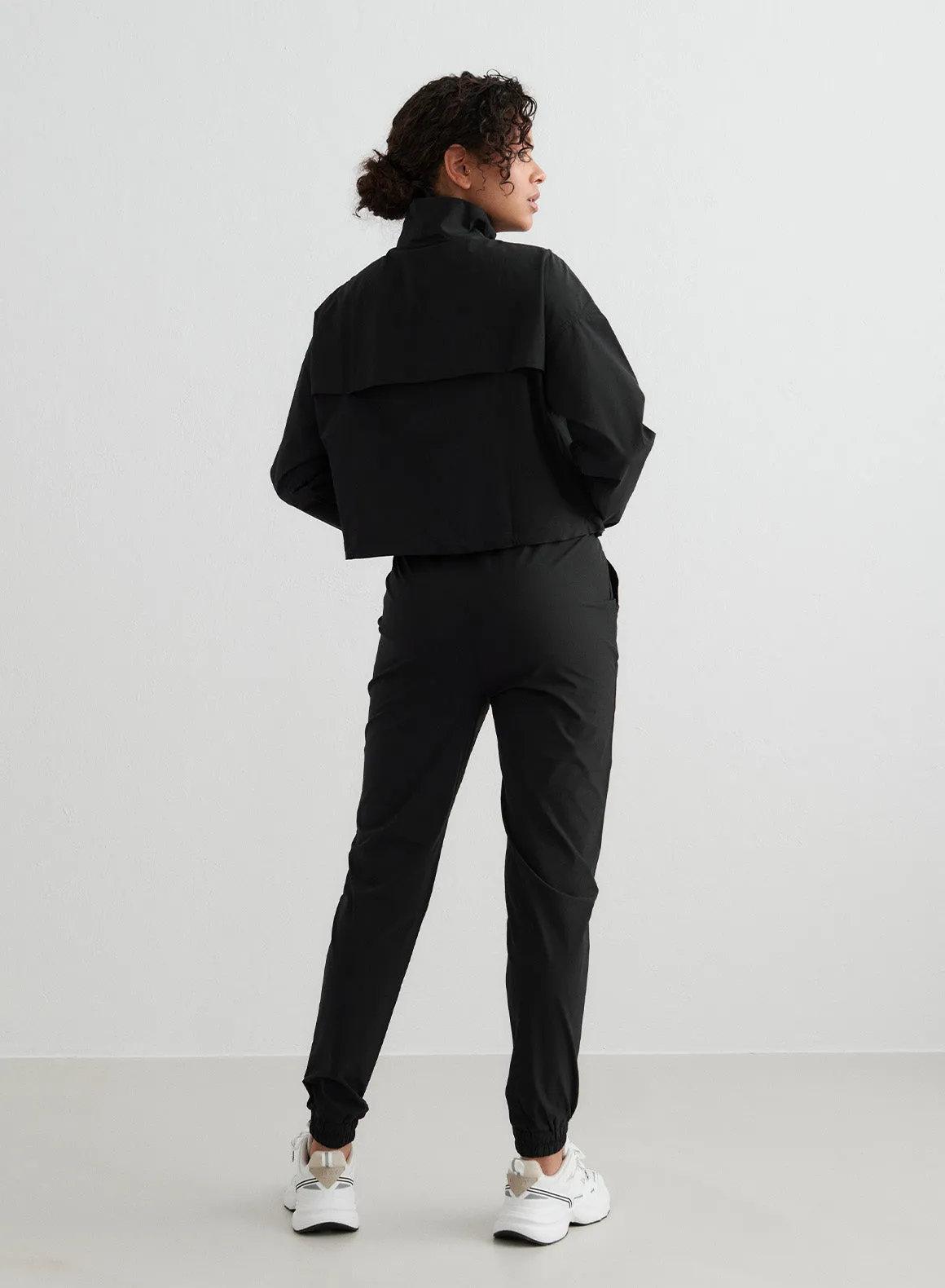 Black Windbreaker Pants