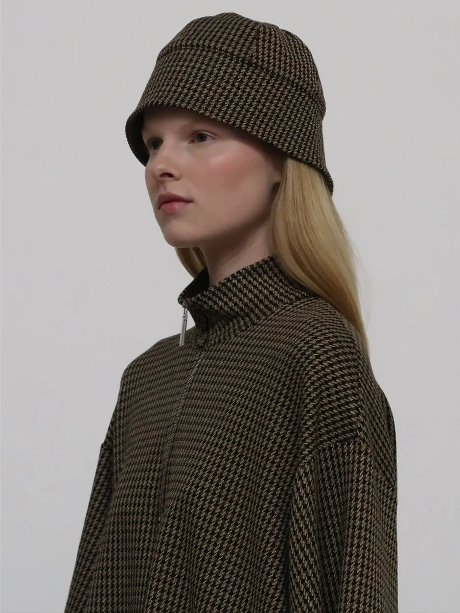 BUCKET CAP - HOUNDSTOOTH