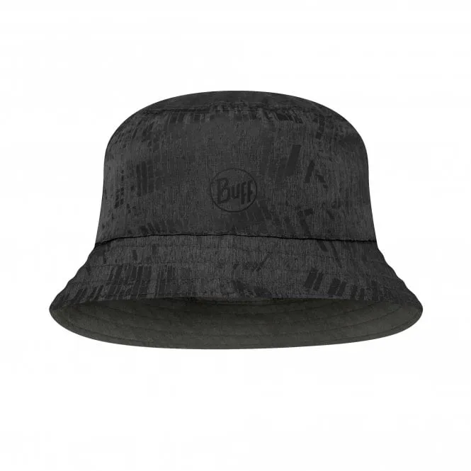 Buff Travel Bucket Hat -Gline-Black / Grey