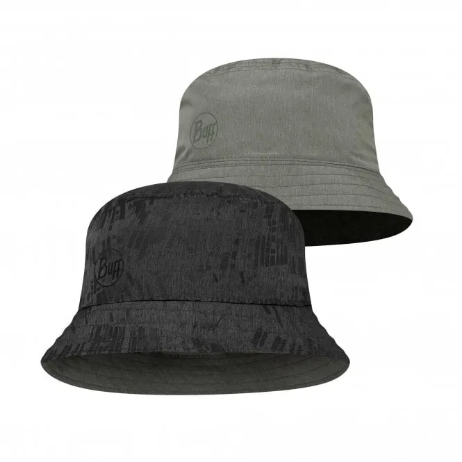 Buff Travel Bucket Hat -Gline-Black / Grey