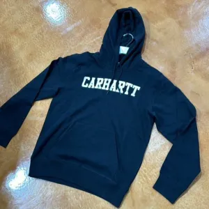 CARHARTT WIP HOODED COLLEGE SWEATSHIRT (BLACK)