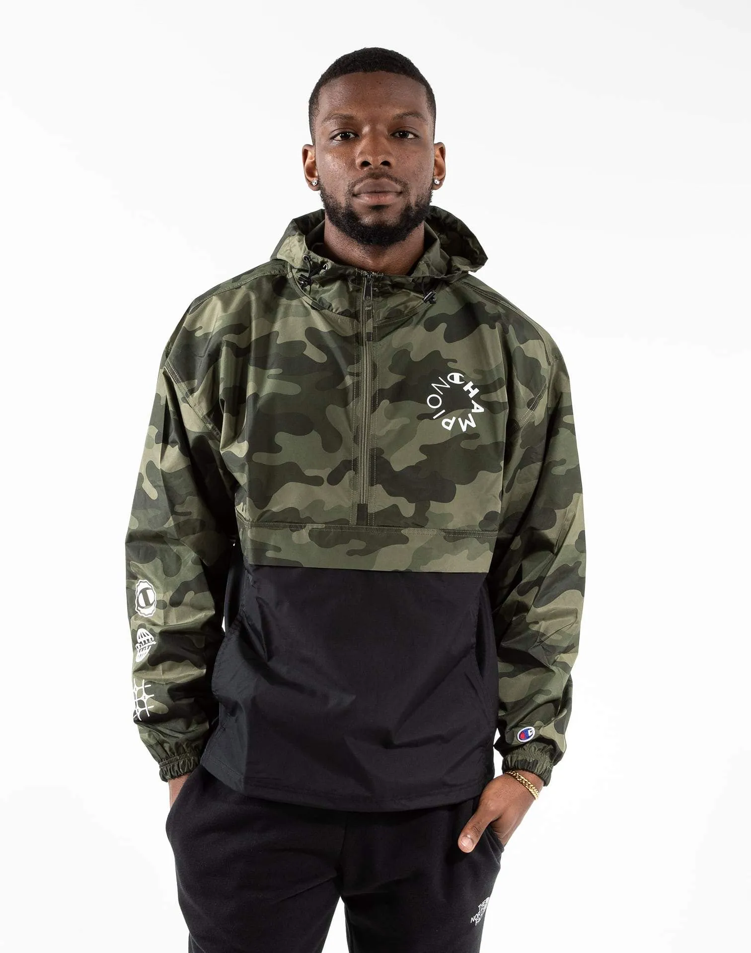 Champion Stadium Color Blocked Camo Jacket