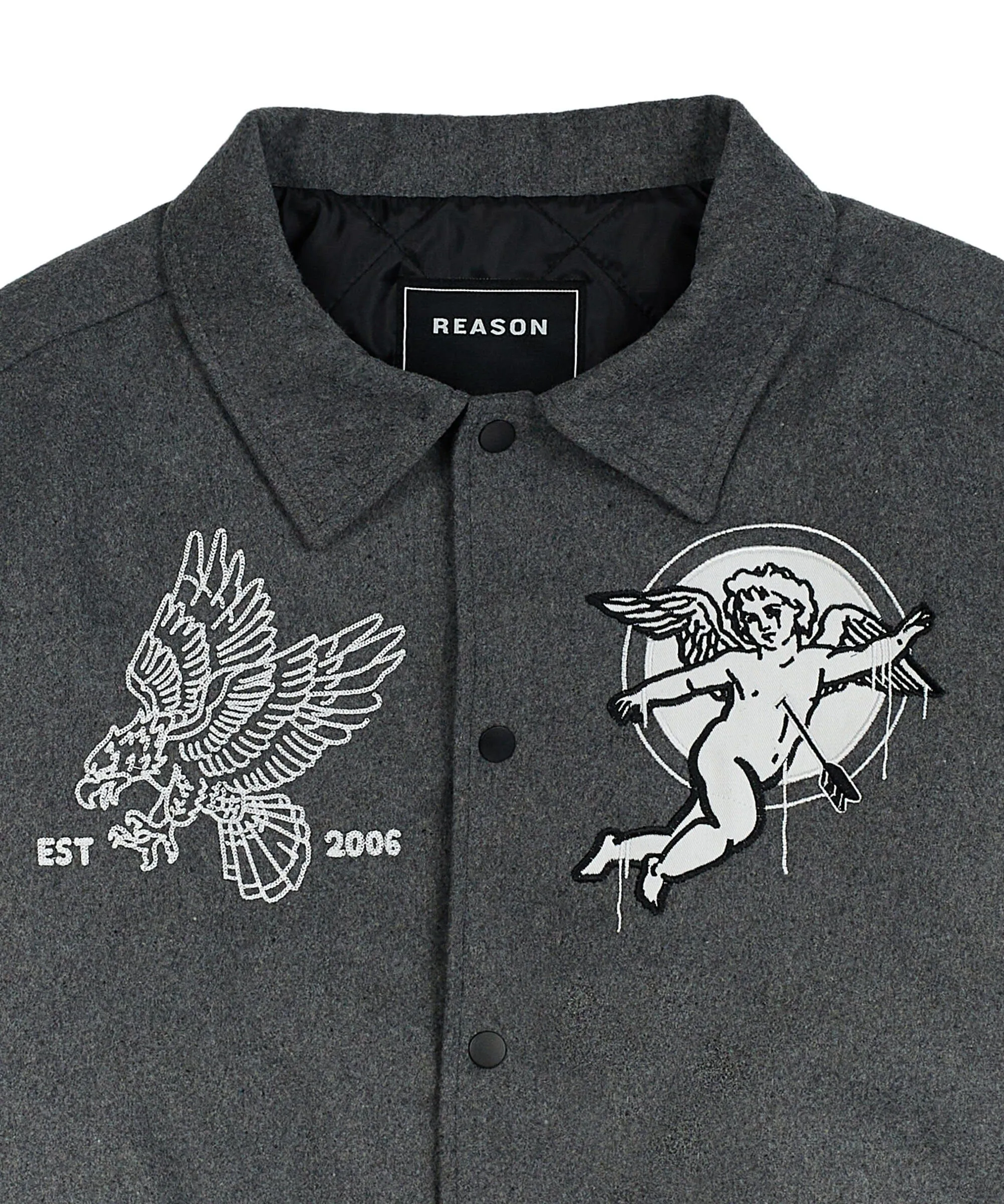 Cherub Varsity Jacket - Grey