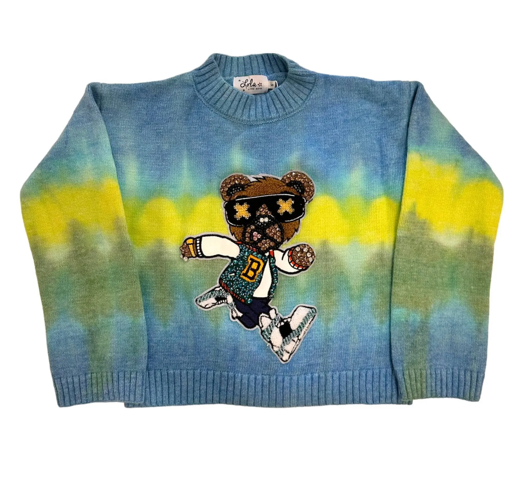 Cool Teddy Bear Crystal Sweater