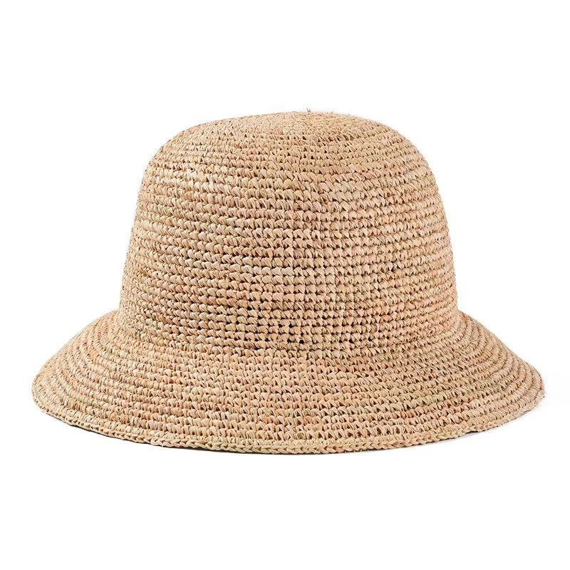 Crochet Bucket Hat With Premium Raffia