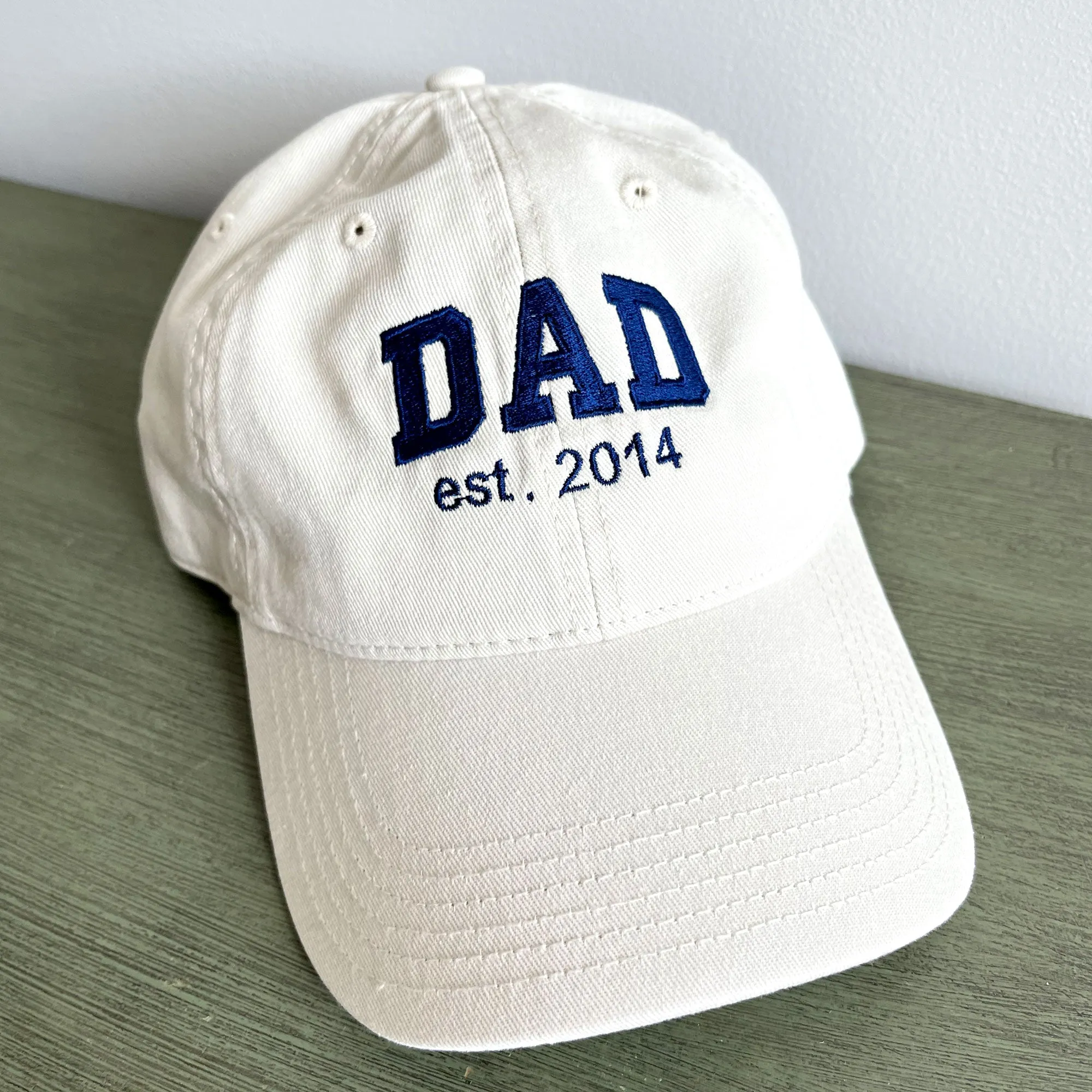 Custom Varsity Embroidered DAD Est. Baseball Hat