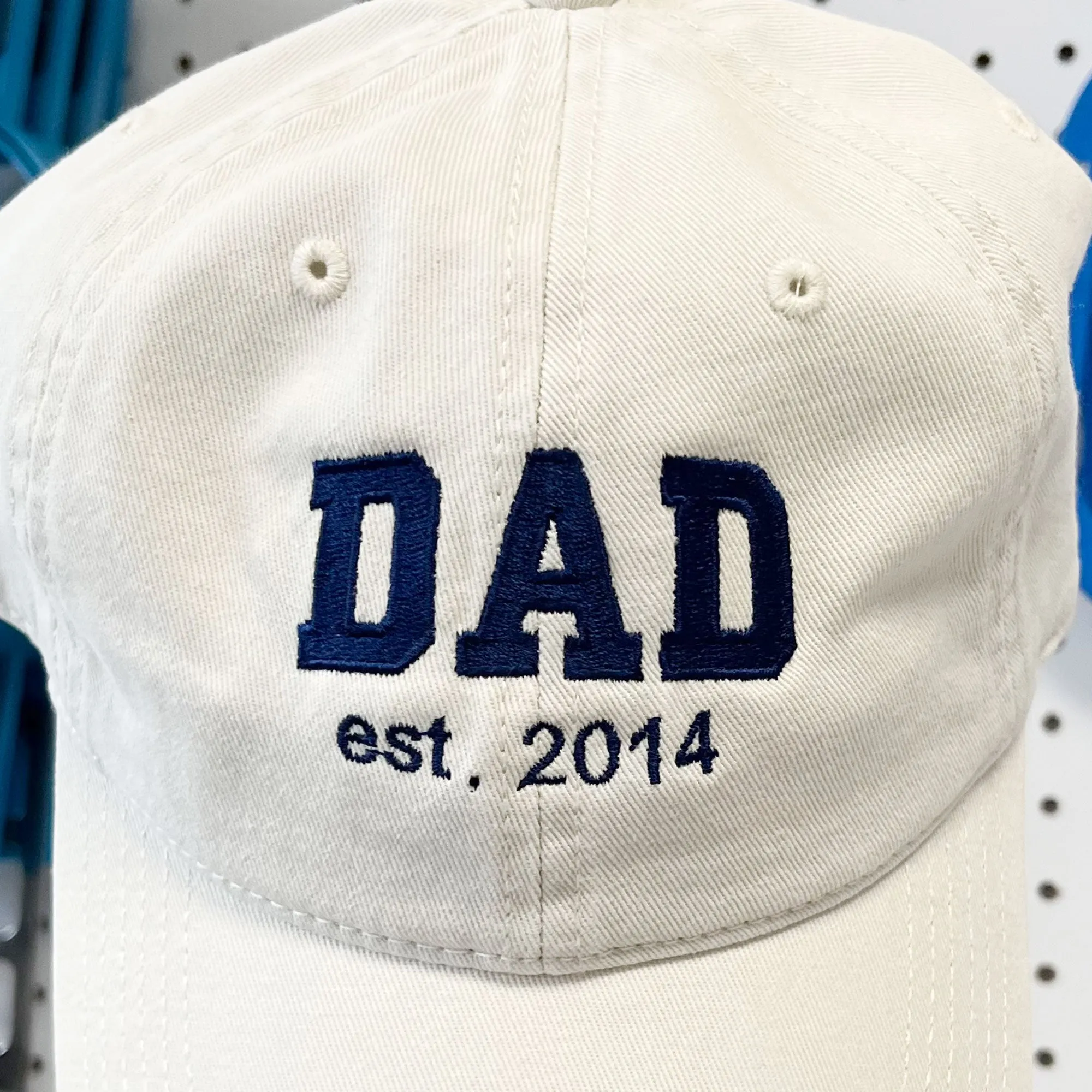 Custom Varsity Embroidered DAD Est. Baseball Hat