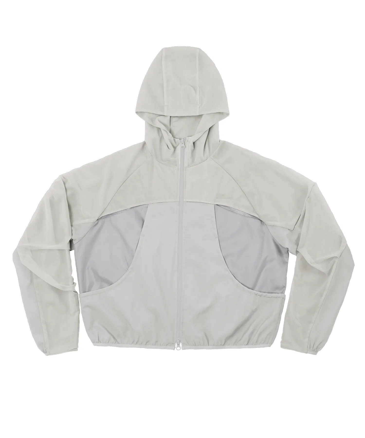 Double layered windbreaker grey