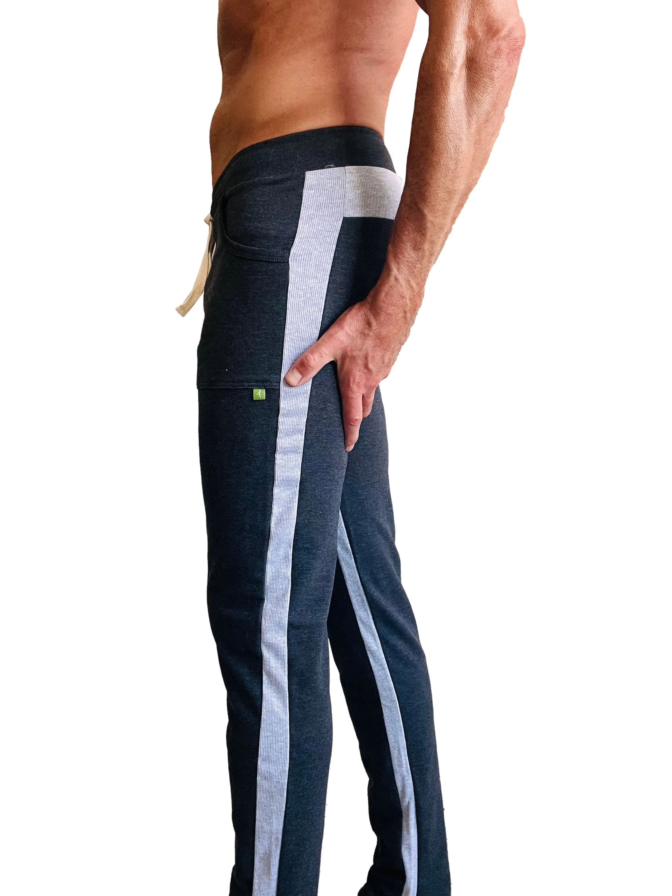 Eco-Track & Yoga Sweat Pant (Charcoal w/Grey)