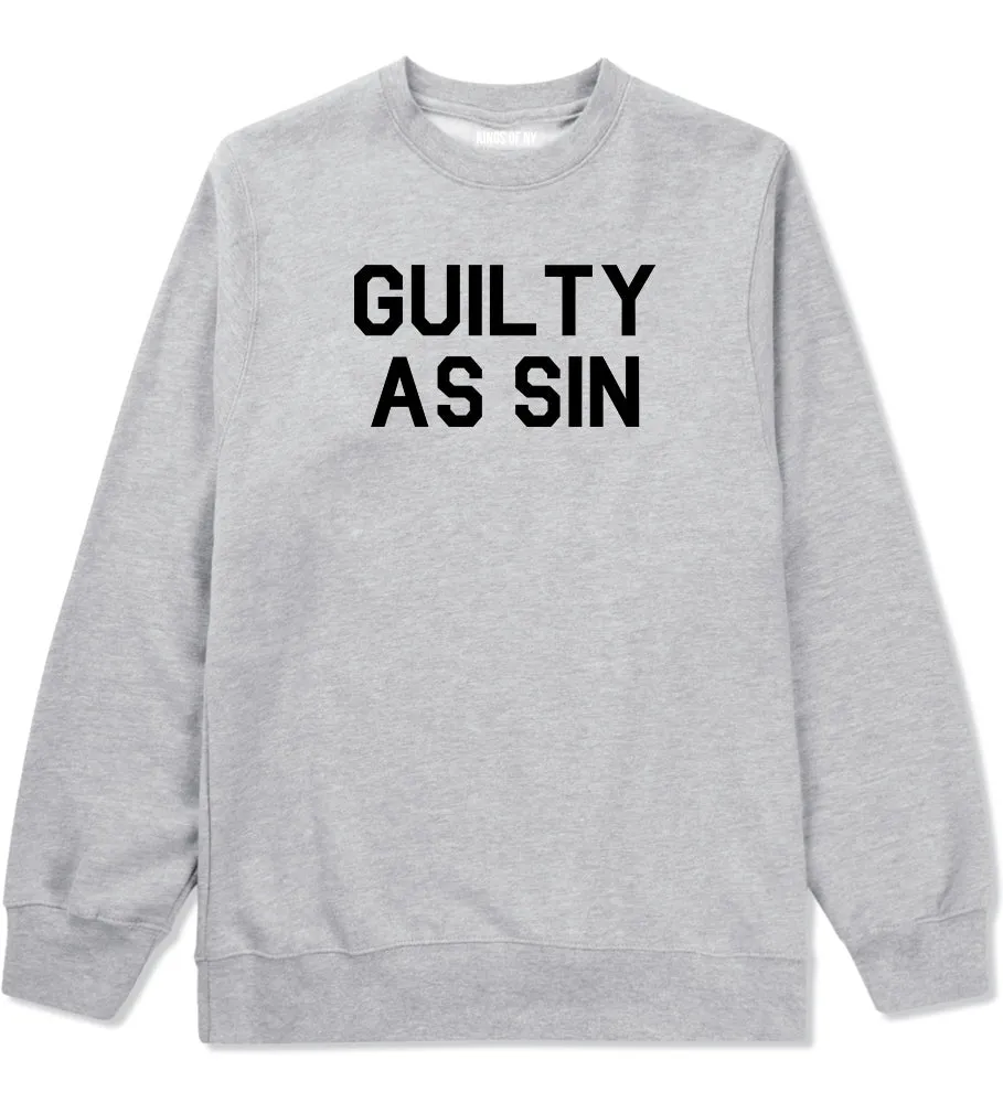 Guilty As Sin Mens Crewneck Sweatshirt