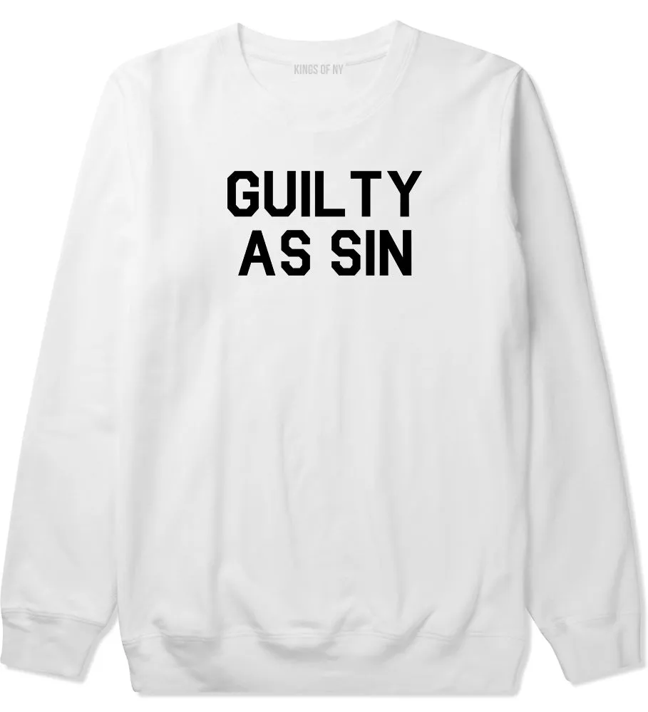 Guilty As Sin Mens Crewneck Sweatshirt