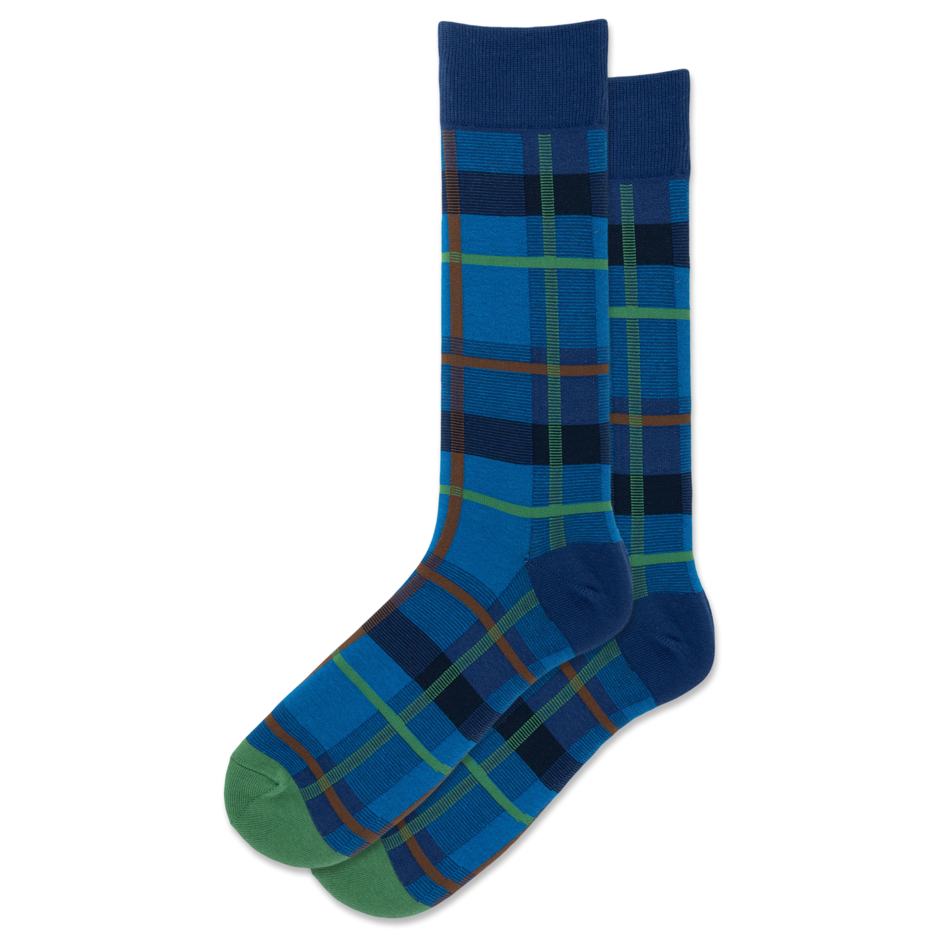 HOTSOX Men's Plaid Crew Sock