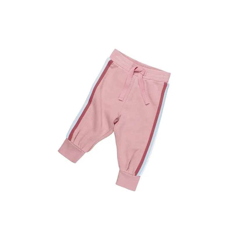 Huxbaby Dusty Rose Retro Track Pant