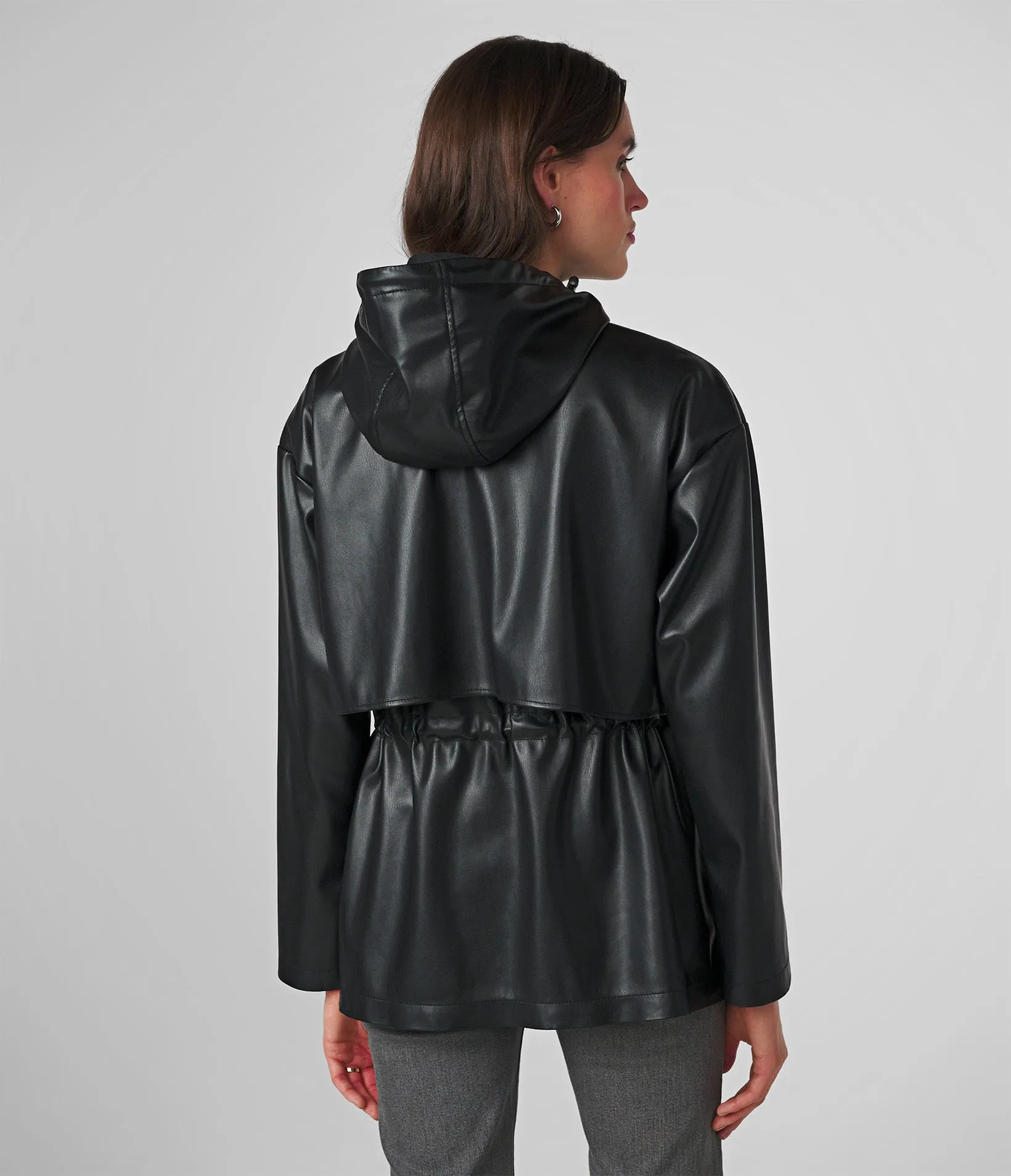 Jolie Hooded Oversized Rain Jacket