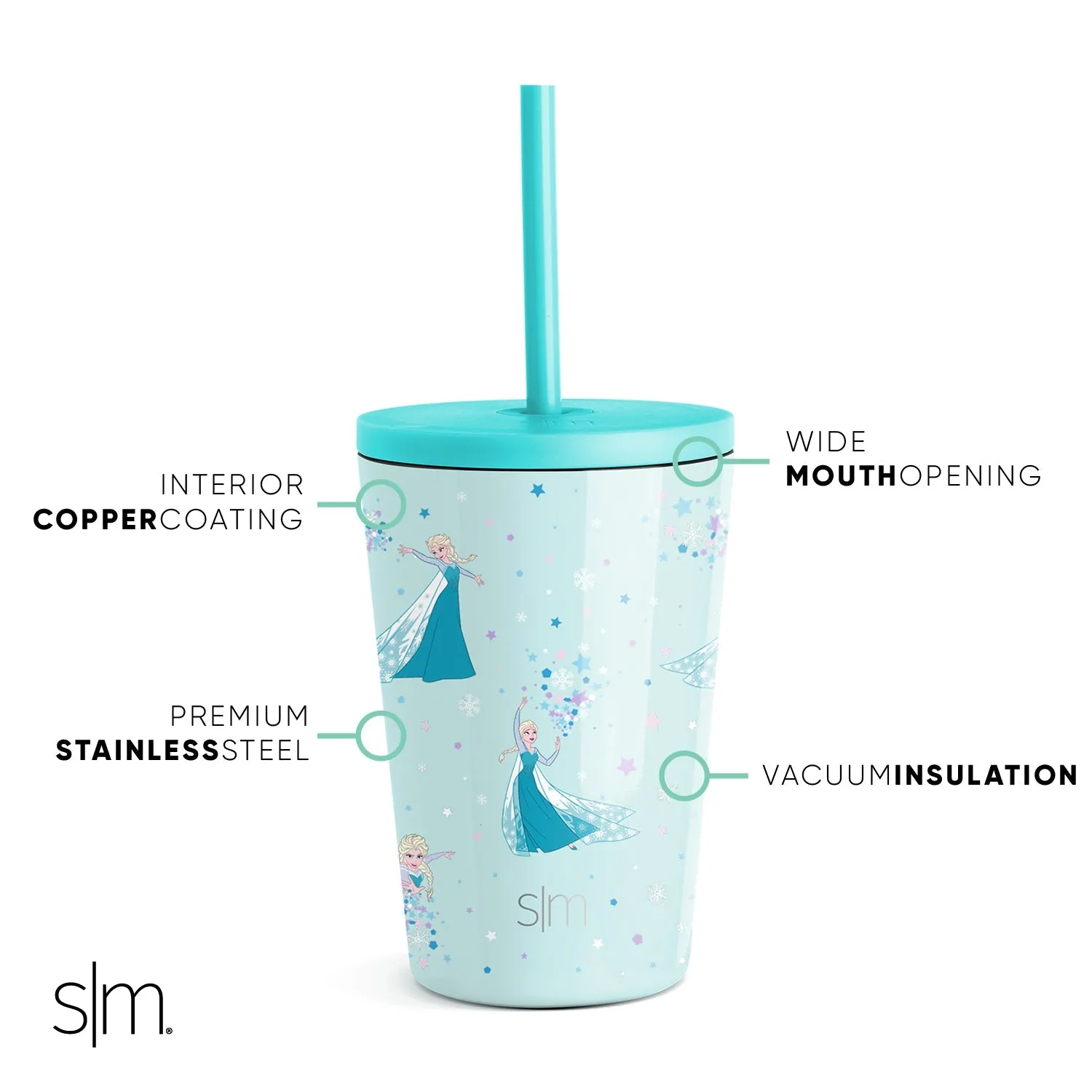 Kids Classic Tumbler with Lid and Silicone Straw