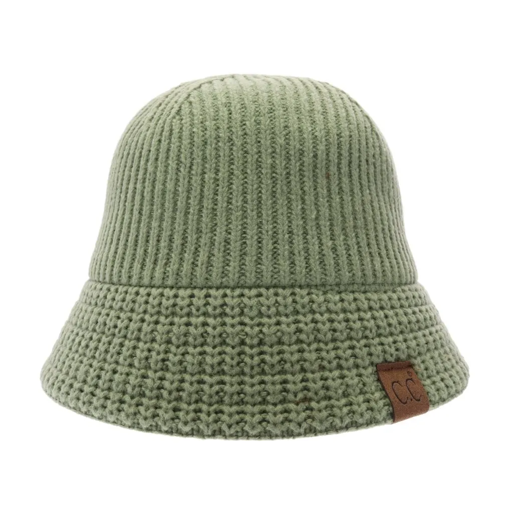 KNITTED CLOCHE C.C BUCKET HAT