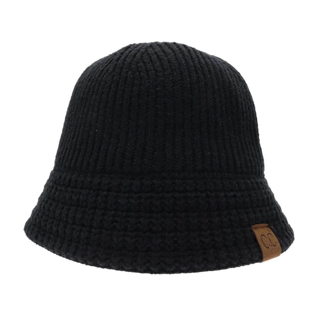 KNITTED CLOCHE C.C BUCKET HAT