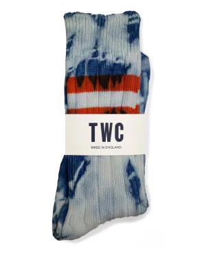 Limited Edition - Indigo Tie Dye Varsity Socks