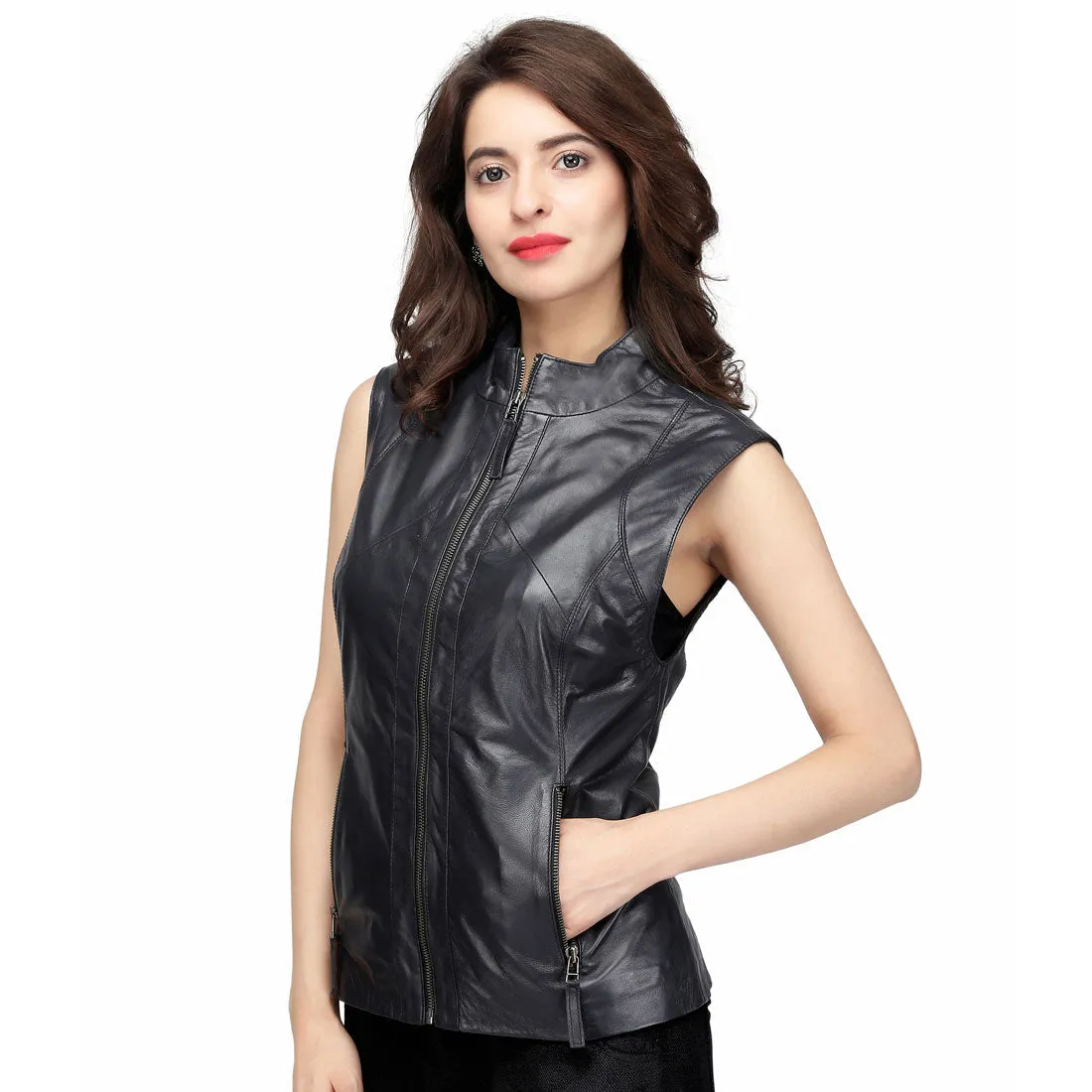 Luciana Genuine Lamb Leather Jacket