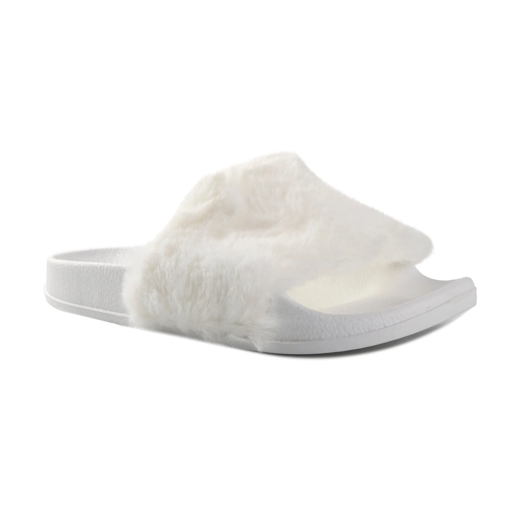 Luxe Fashion Classic Faux Sheepskin Women Slides-1-Piece