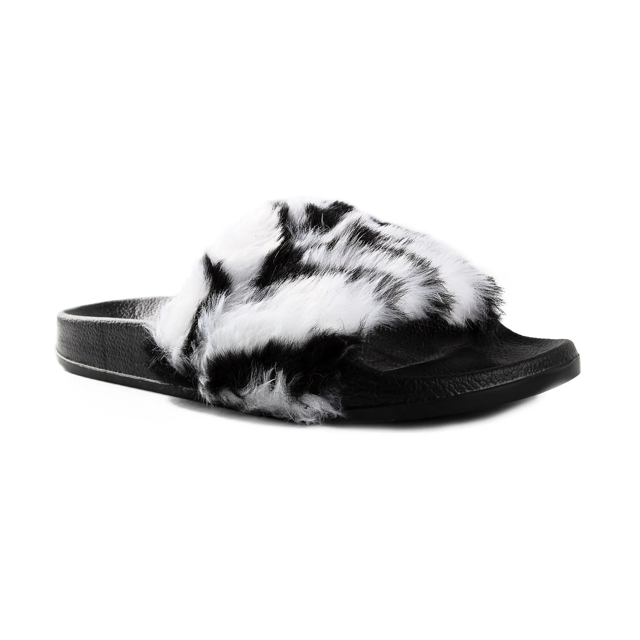 Luxe Fashion Classic Faux Sheepskin Women Slides-1-Piece