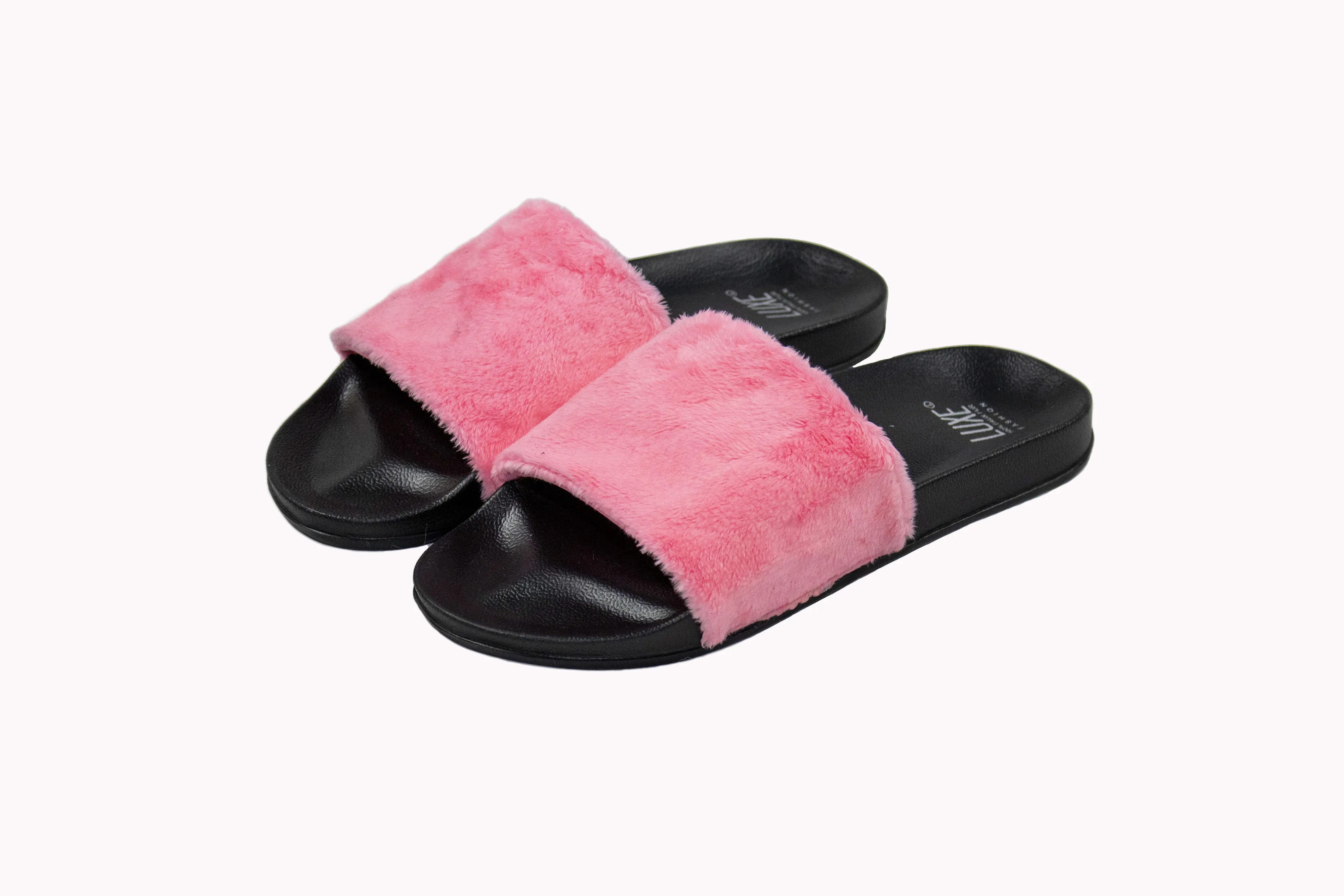 Luxe Fashion Classic Faux Sheepskin Women Slides-1-Piece