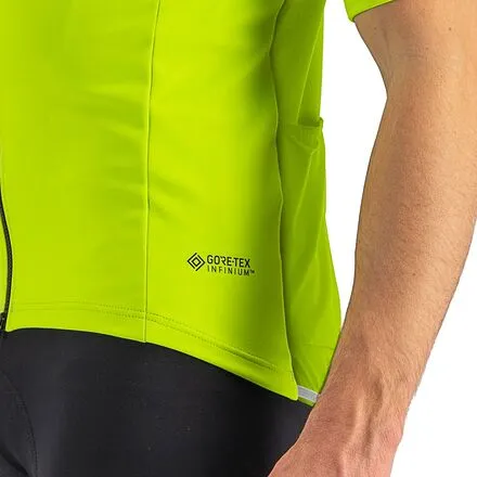 Men's Castelli Perfetto RoS 2 Wind Short Sleeve Jersey, Electric Lime