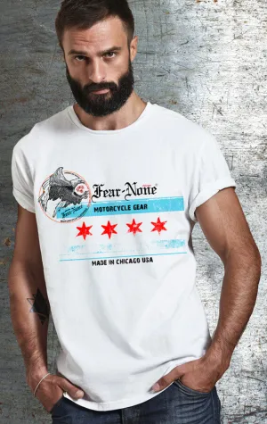 Men's Old School Chicago Flag Rider (White Shirt)