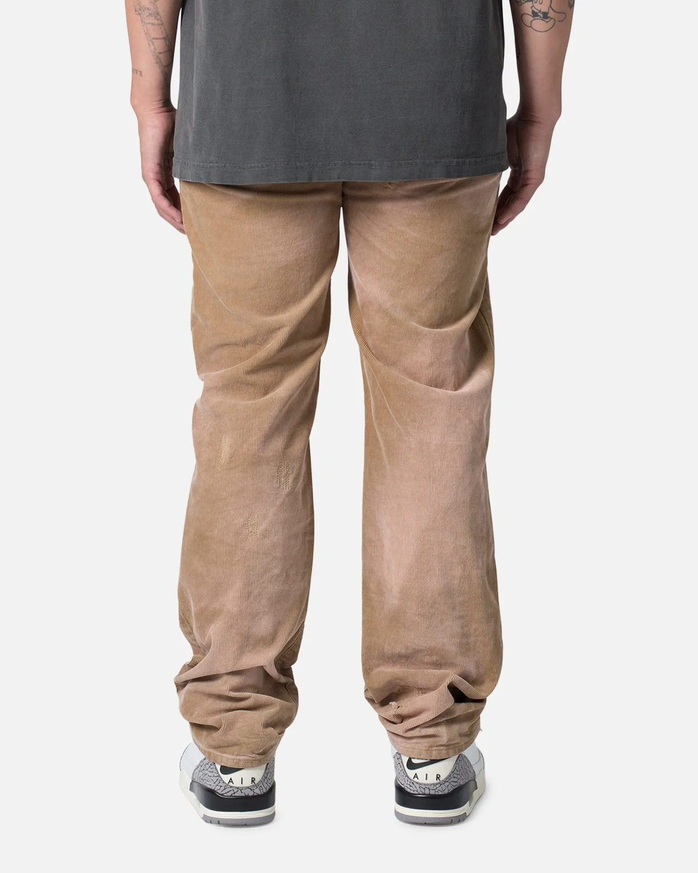 MNML V648 Repaired Corduroy Denim Pants Tan