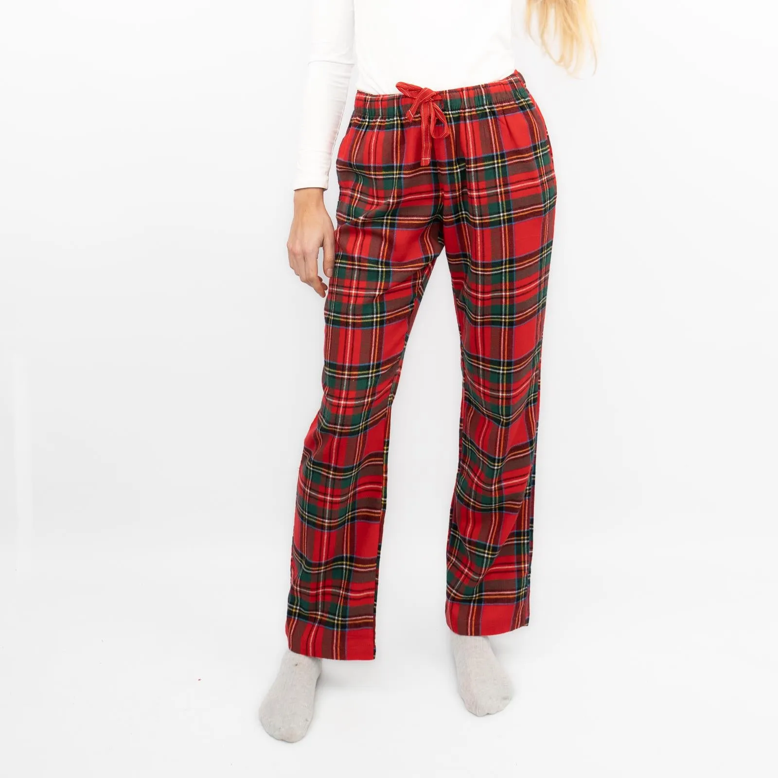 Old Navy Womens Red Plaid Tartan PJ Style Bottoms