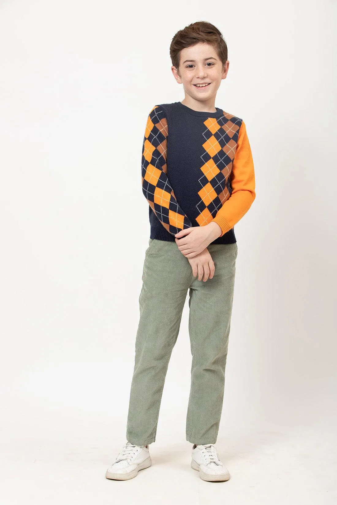 One Friday Varsity Chic Sage Green Adventure Trousers for Boys