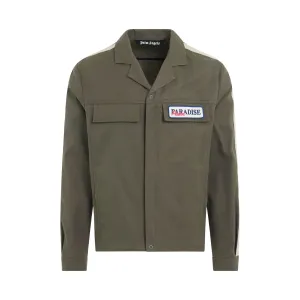 Paradise Coach Jacket in Military/Beige