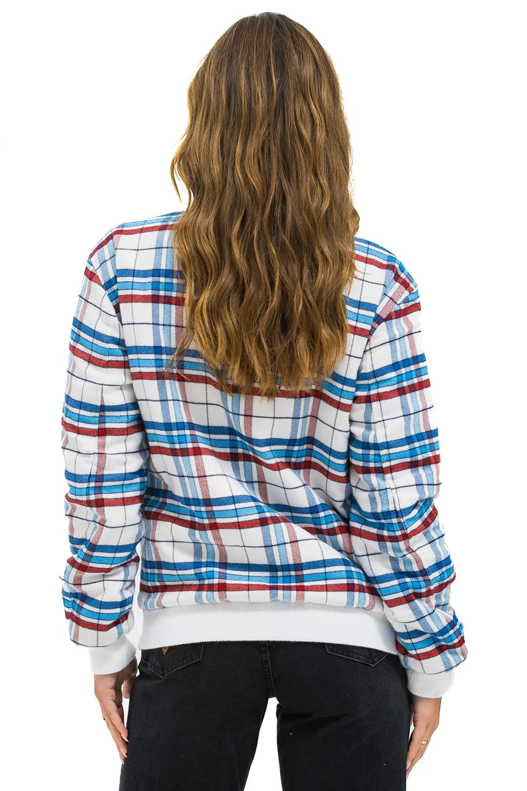 PLAID UNISEX VARSITY JACKET - MONTAUK PLAID