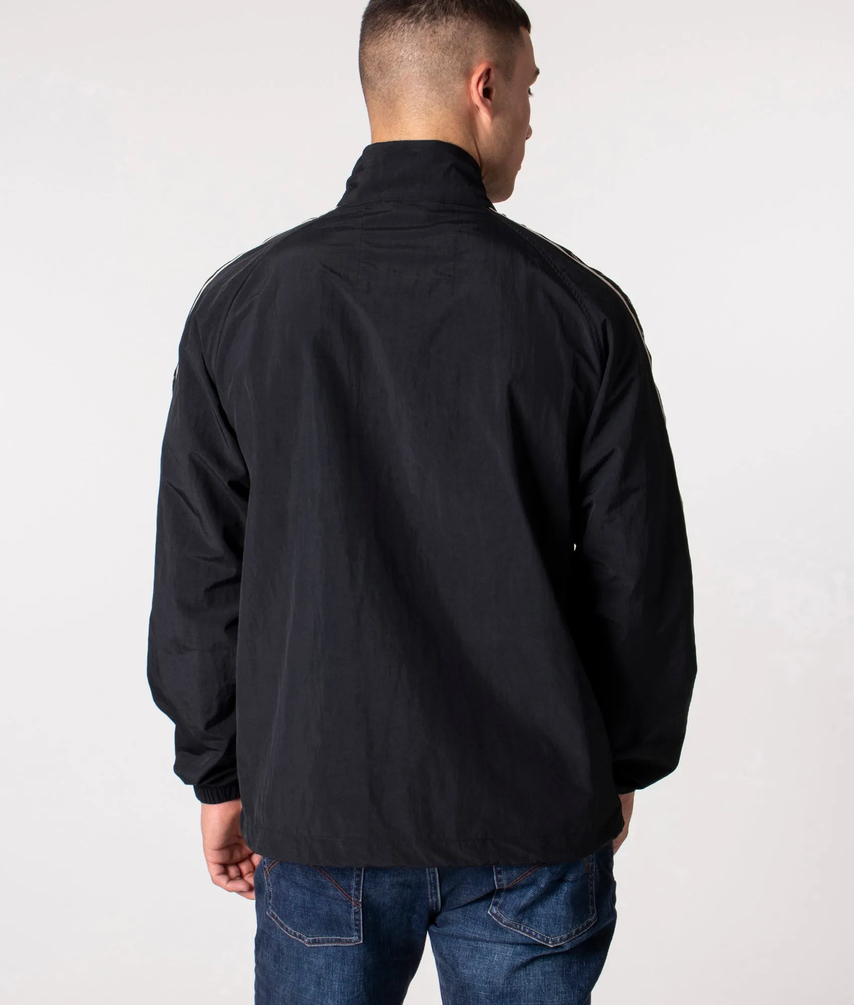 Quarter Zip Taped Sleeve Shell Windbreaker