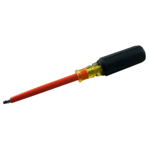 Square Recess Insulated Screwdriver - Round Shank