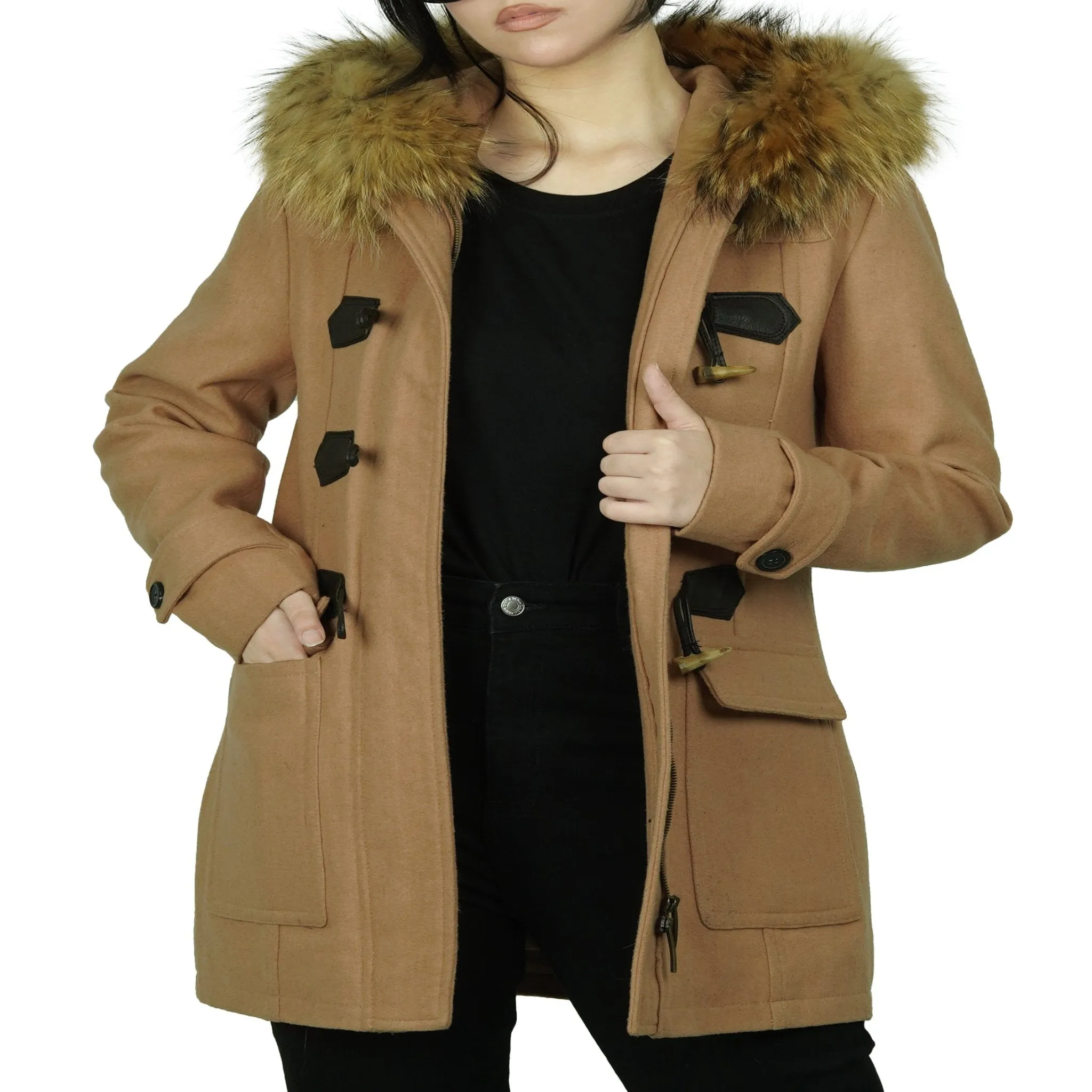 The Chelsea Duffle Coat Women - Camel