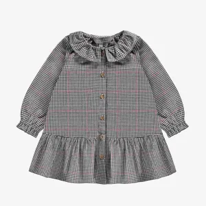 The Geraldine Micro Houndstooth Poplin Dress - BABY