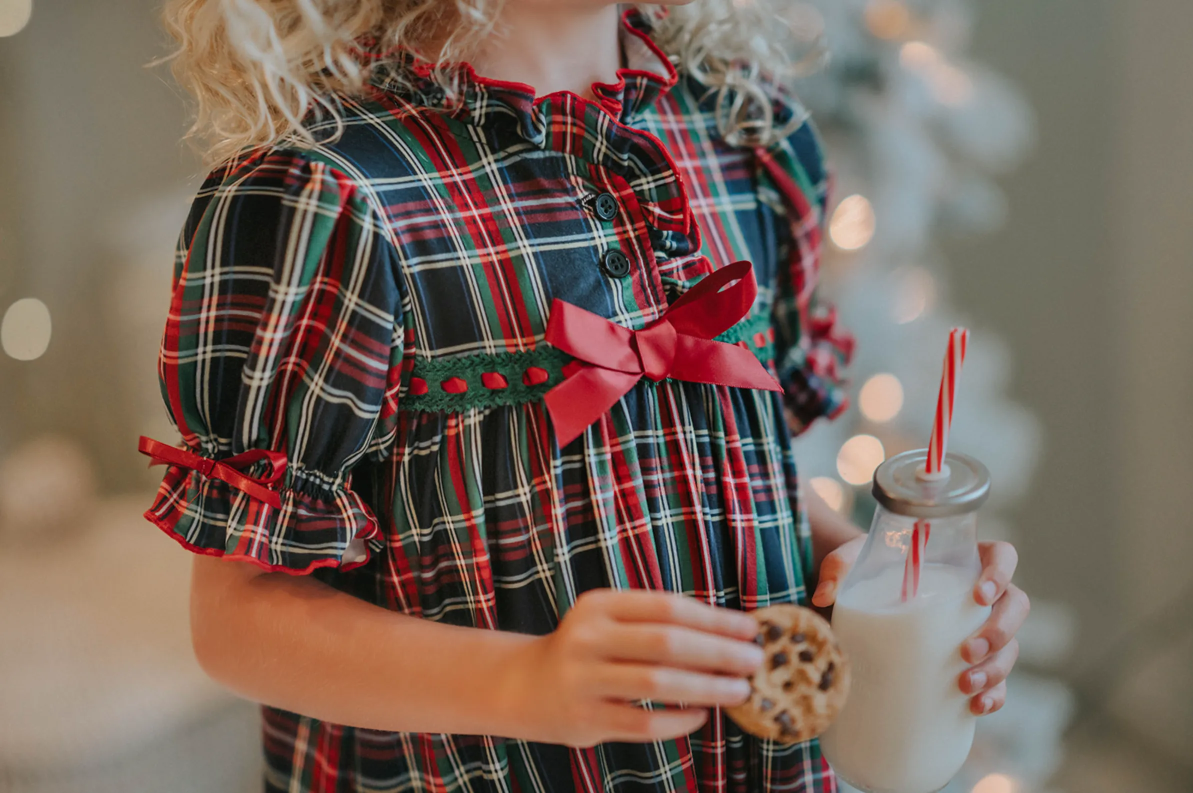 The Original Clara Nutcracker Gown in Black Plaid