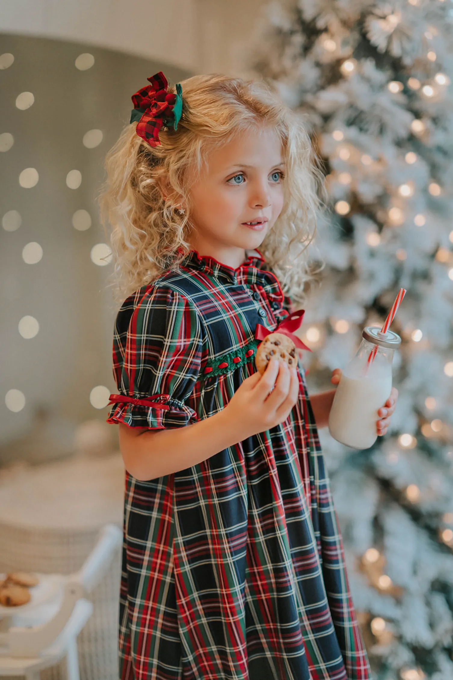 The Original Clara Nutcracker Gown in Black Plaid