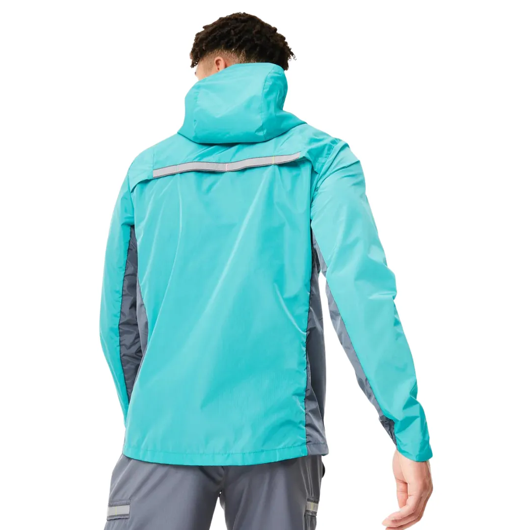 Trailberg Triathlon Windbreaker Jacket - Turquoise / Grey