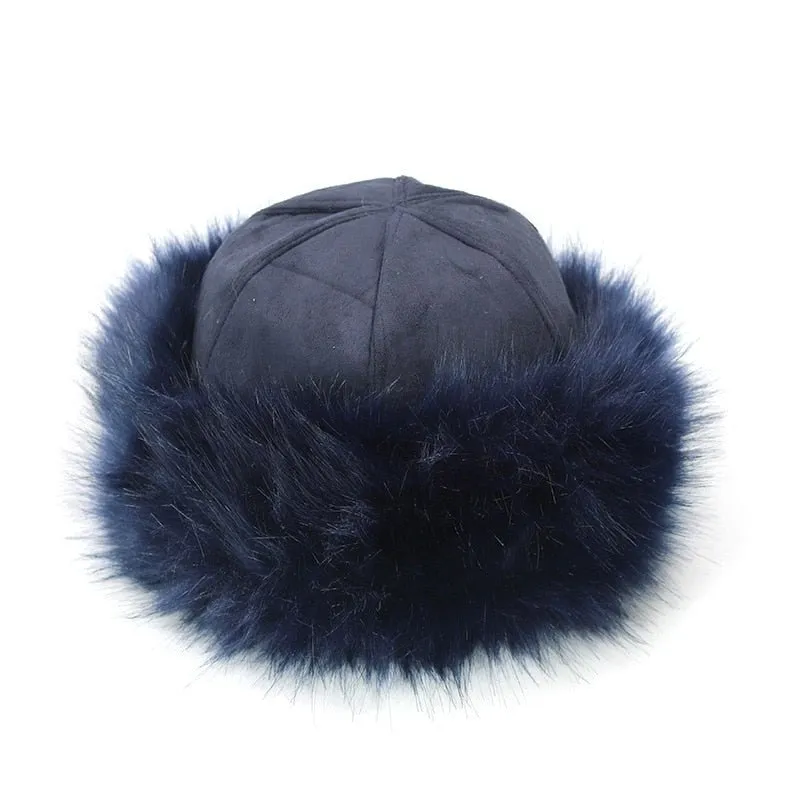 Ushanka Hat With Unqiue Faux Fur Design