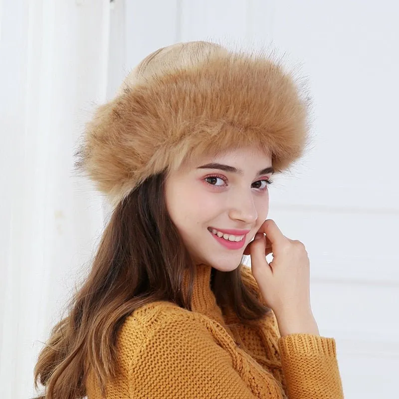 Ushanka Hat With Unqiue Faux Fur Design