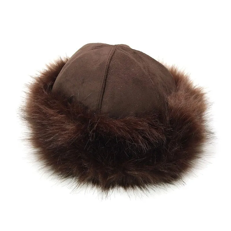 Ushanka Hat With Unqiue Faux Fur Design