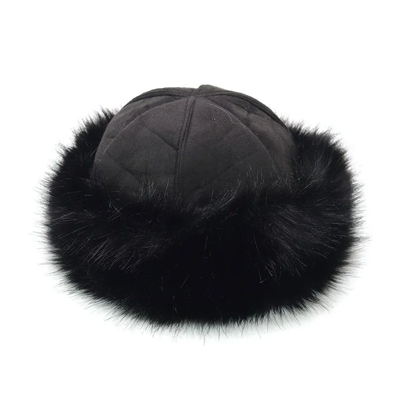 Ushanka Hat With Unqiue Faux Fur Design